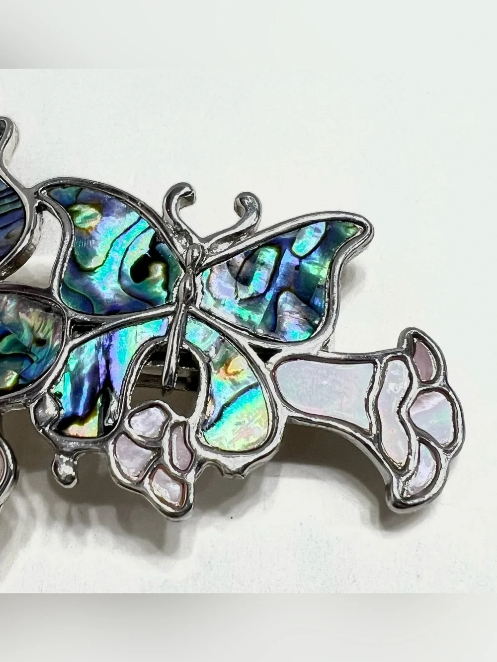 Abalone Butterfly Hair Clip